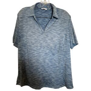 Lady Hagen v neck golf polo blue size xl